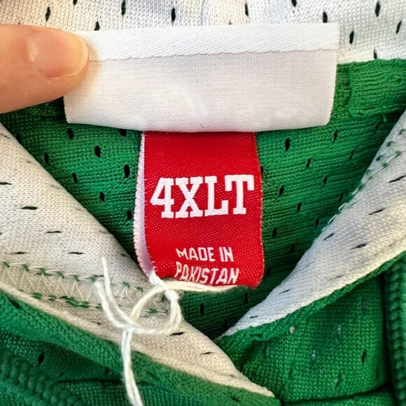 Mitchell & Ness Authentic Jersey Celtics Larry Bird Short Sleeve Hoodie Sz 4XLT - Picture 8 of 14